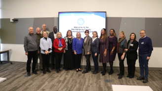Photos of the Turkish Delegation visiting the Charlotte Rotary Club in November 2022.